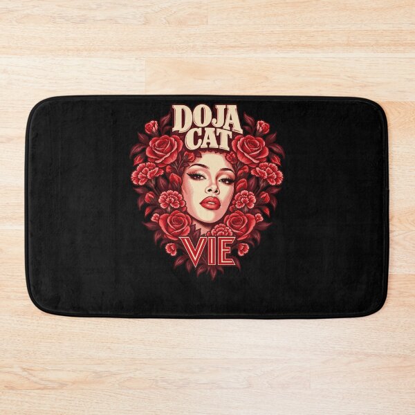 Artikelvorschau, Doja Cat Tour Ma Vie Floral Circle Portrait VIE Red Roses Nelken Konzert entworfen und verkauft von Cuiroblinda.