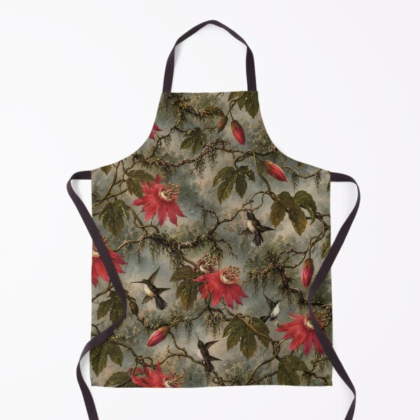 Item preview, Vintage Passionflower Hummingbird Pattern designed and sold by MysticCanvasAi.