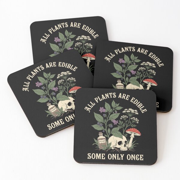 Item preview, All Plants Are Edible Some Only Once Funny Botany designed and sold by Antdoodle.