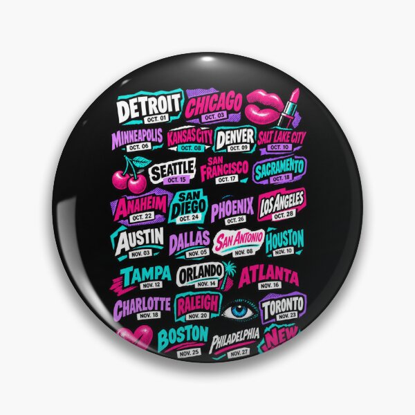 Item preview, Doja Cat Tour Ma Vie 2026 Neon City Dates Collage Pink Purple Concert Tour designed and sold by Cuiroblinda.