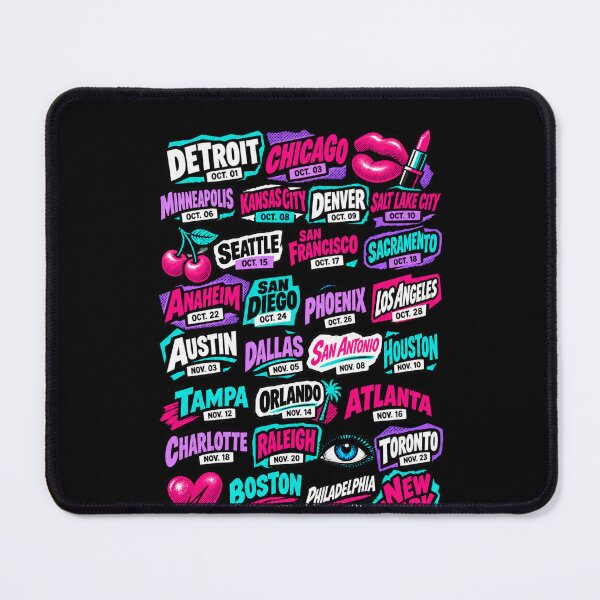 Item preview, Doja Cat Tour Ma Vie 2026 Neon City Dates Collage Pink Purple Concert Tour designed and sold by Cuiroblinda.