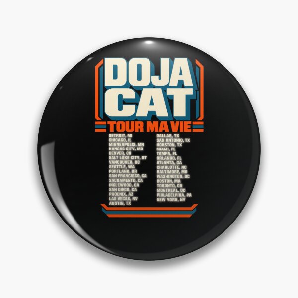 Item preview, Doja Cat Tour Ma Vie Bold Block Letter City List Official Tour Dates Concert designed and sold by Cuiroblinda.