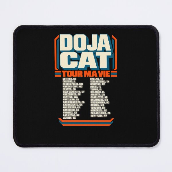 Item preview, Doja Cat Tour Ma Vie Bold Block Letter City List Official Tour Dates Concert designed and sold by Cuiroblinda.
