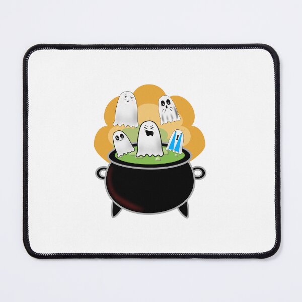 Item preview, Cute Ghost Squad in Magic Cauldron | Kawaii Halloween Design designed and sold by ForcePrint.