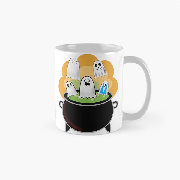 Item preview, Cute Ghost Squad in Magic Cauldron | Kawaii Halloween Design designed and sold by ForcePrint.