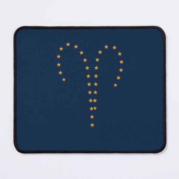 Item preview, Aries Zodiac Symbol - Gold Stars on Navy designed and sold by iampaulmorris.