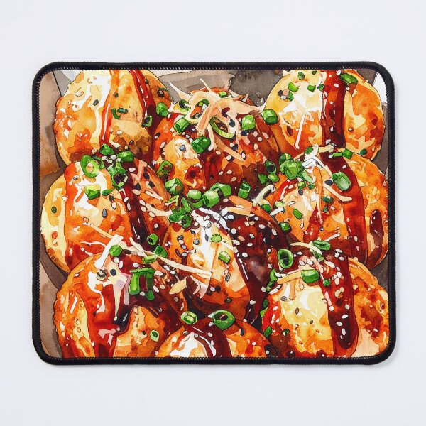 Item preview, Japanese Takoyaki Watercolor Illustration designed and sold by BetweenForms.