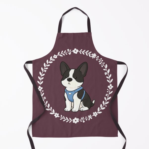 Item preview, Cute Cartoon Boston Terrier Floral Wreath designed and sold by kaiyanpinpai.