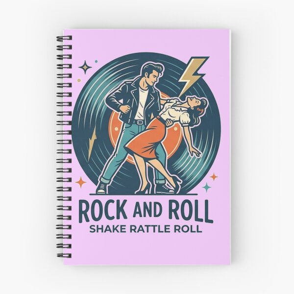 Item preview, Rock and Roll Shake Rattle Roll Vintage 1950s Greaser Art designed and sold by AgdBol.
