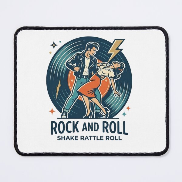 Item preview, Rock and Roll Shake Rattle Roll Vintage 1950s Greaser Art designed and sold by AgdBol.