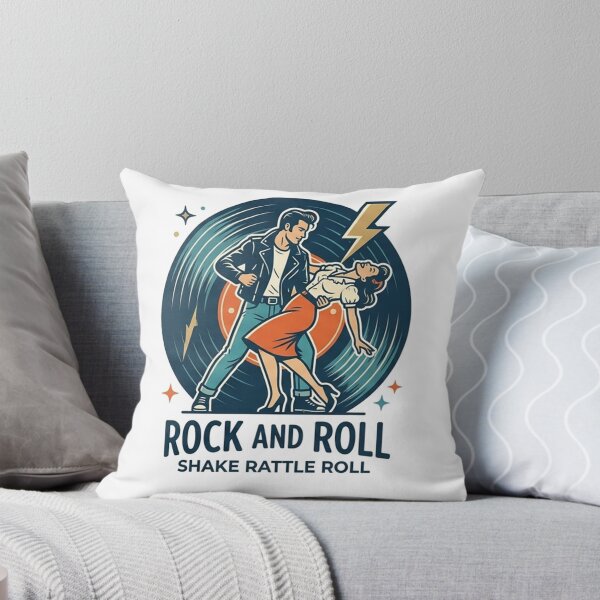 Item preview, Rock and Roll Shake Rattle Roll Vintage 1950s Greaser Art designed and sold by AgdBol.