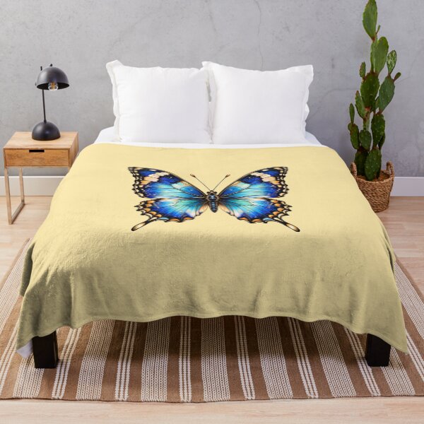 Item preview, Blue Gold Ornate Butterfly designed and sold by SimsimahLaughs.