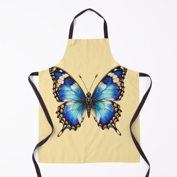 Item preview, Blue Gold Ornate Butterfly designed and sold by SimsimahLaughs.