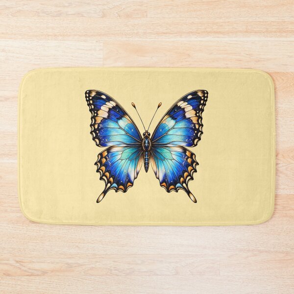 Item preview, Blue Gold Ornate Butterfly designed and sold by SimsimahLaughs.