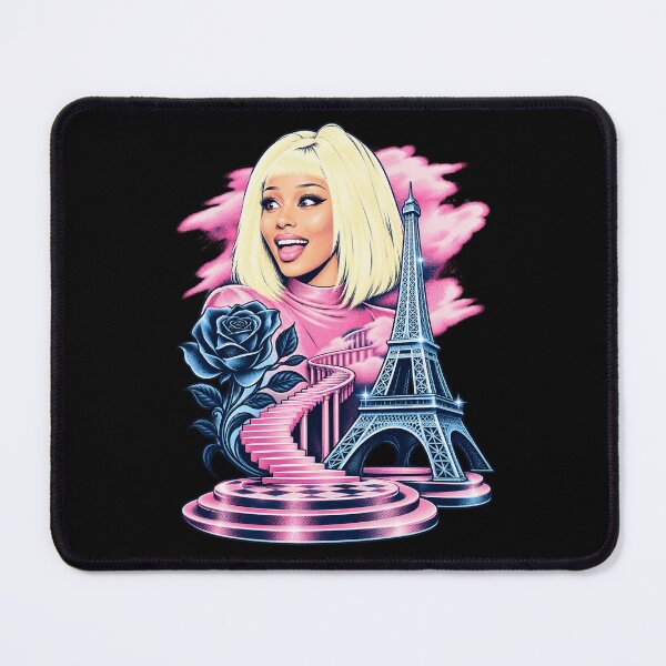 Item preview, Doja Cat Tour Ma Vie Blonde Pink Eiffel Tower Blue Rose Stairs Concert Fashion designed and sold by Cuiroblinda.