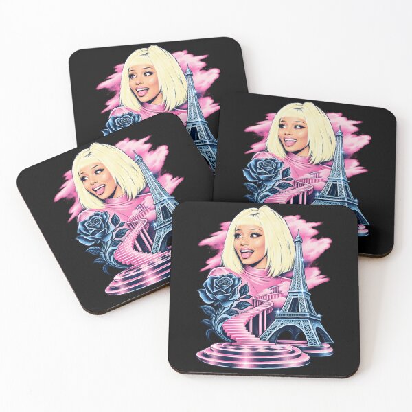 Item preview, Doja Cat Tour Ma Vie Blonde Pink Eiffel Tower Blue Rose Stairs Concert Fashion designed and sold by Cuiroblinda.