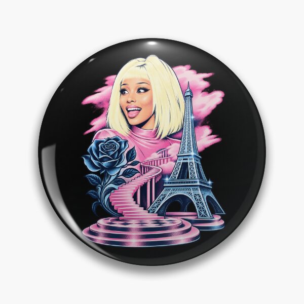 Item preview, Doja Cat Tour Ma Vie Blonde Pink Eiffel Tower Blue Rose Stairs Concert Fashion designed and sold by Cuiroblinda.