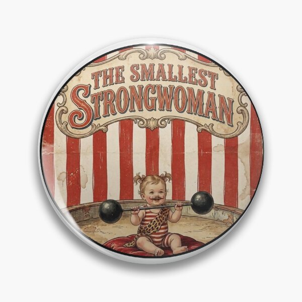 Item preview, The Smallest Strongwoman Vintage Circus Baby designed and sold by The-NOKU-Co.