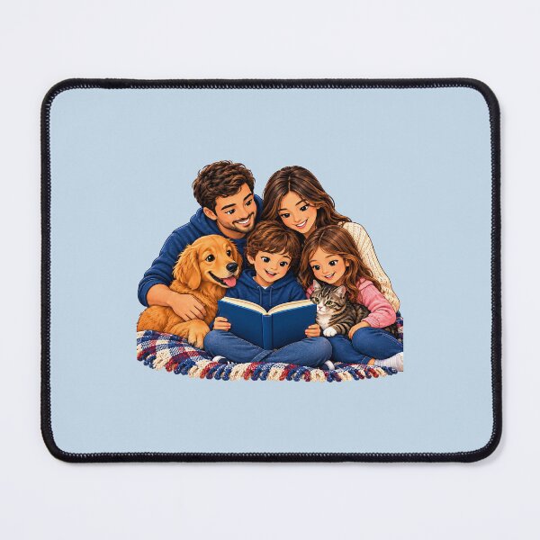 Item preview, Family reading with pets: for book lovers. designed and sold by FootprintofLove.