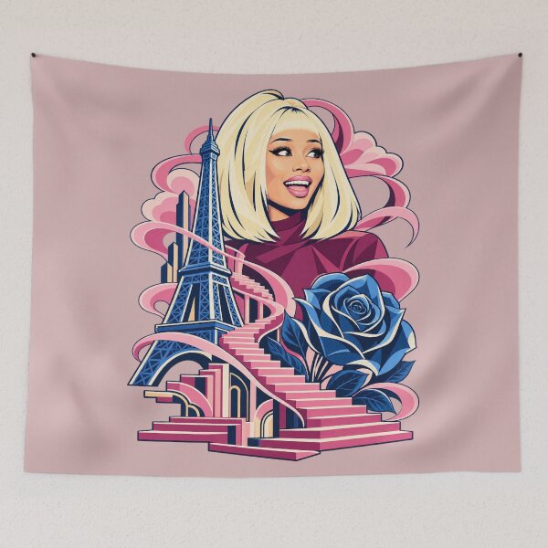 Item preview, Doja Cat Tour Ma Vie Blonde Bob Eiffel Tower Blue Rose Paris Inspired Concert designed and sold by Cuiroblinda.