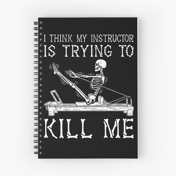 Item preview, I Think My Instructor Is Trying To Kill Me Skeleton Pilates designed and sold by Alzasshop.
