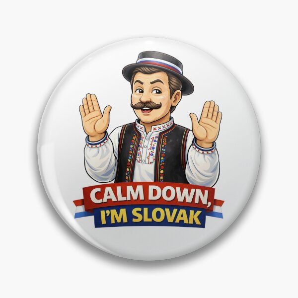 Artikelvorschau, Ruhig Blut, ich bin Slowake! Lustiges Design zum Thema slowakischer Stolz und Humor. entworfen und verkauft von The-T-In-Retro.