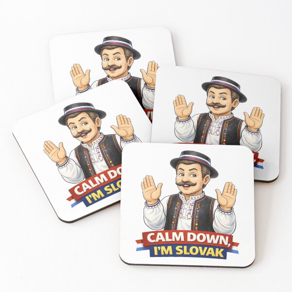 Item preview, Calm Down Im Slovak Funny Slovak Pride Humor Design. designed and sold by The-T-In-Retro.