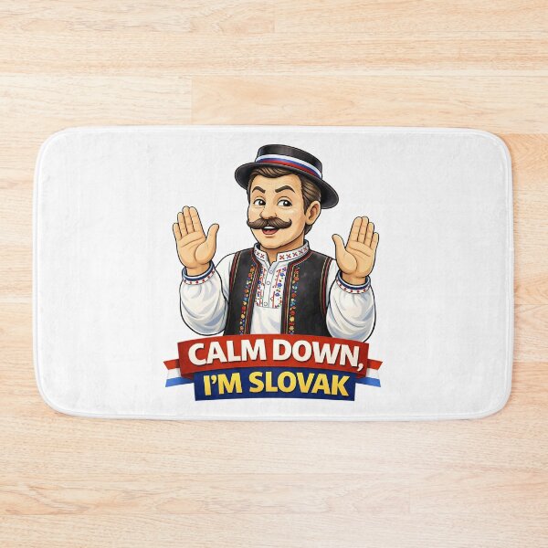 Item preview, Calm Down Im Slovak Funny Slovak Pride Humor Design. designed and sold by The-T-In-Retro.