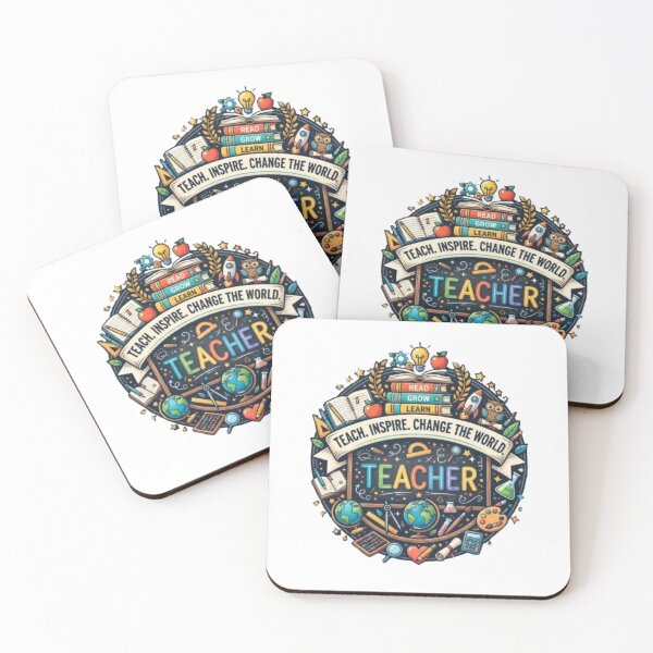 Item preview, Teach Inspire Change The World – Teacher Life designed and sold by PixelStyle Studio.