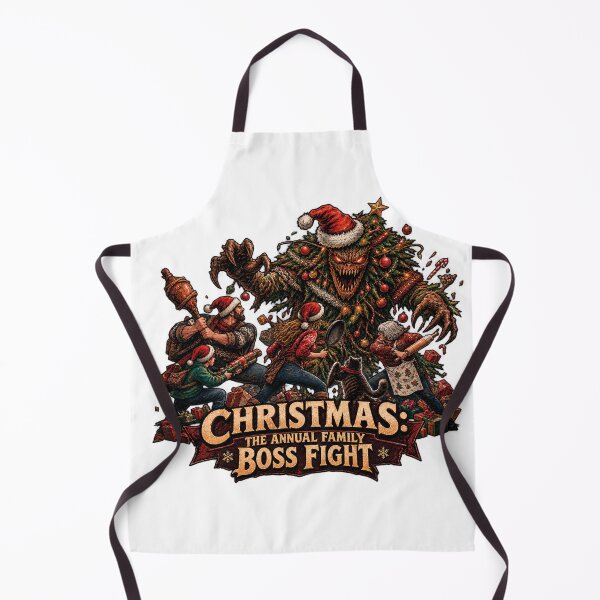 Item preview, Christmas The Annual Family Boss Fight Gamer  designed and sold by CrazySzoopWorld.