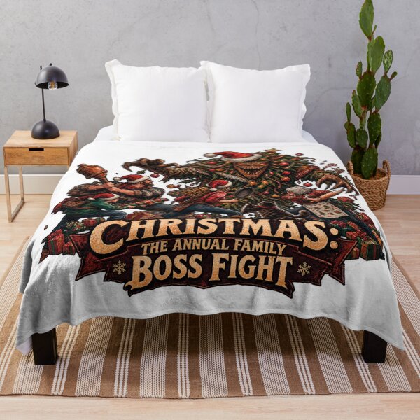Item preview, Christmas The Annual Family Boss Fight Gamer  designed and sold by CrazySzoopWorld.