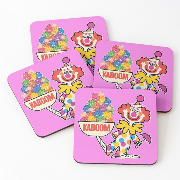 Item preview, Kaboom Cereal Clown - Retro Vintage Cereal Mascot designed and sold by Deviant Logic Design.