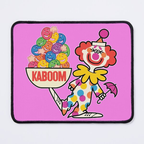 Item preview, Kaboom Cereal Clown - Retro Vintage Cereal Mascot designed and sold by Deviant Logic Design.