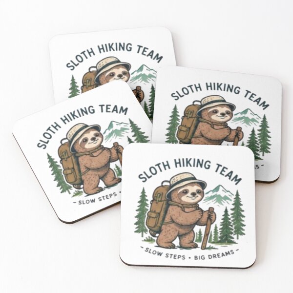 Item preview, Sloth Hiking Team Shirt designed and sold by Stefan Manuel.
