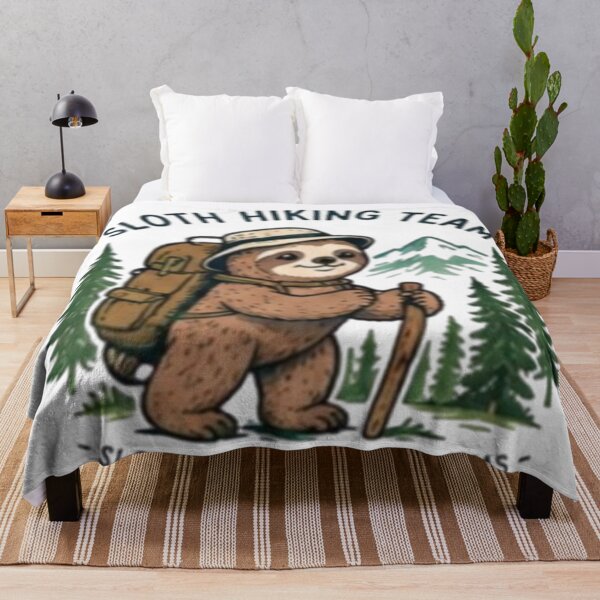Item preview, Sloth Hiking Team Shirt designed and sold by Stefan Manuel.