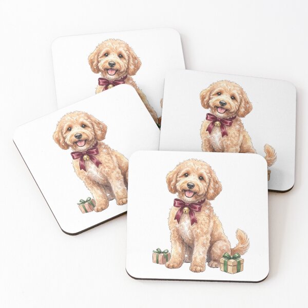 Item preview, Christmas Goldendoodle Puppy Gifts designed and sold by Tiffany Roy.