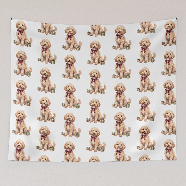Item preview, Christmas Goldendoodle Puppy Gifts designed and sold by Tiffany Roy.