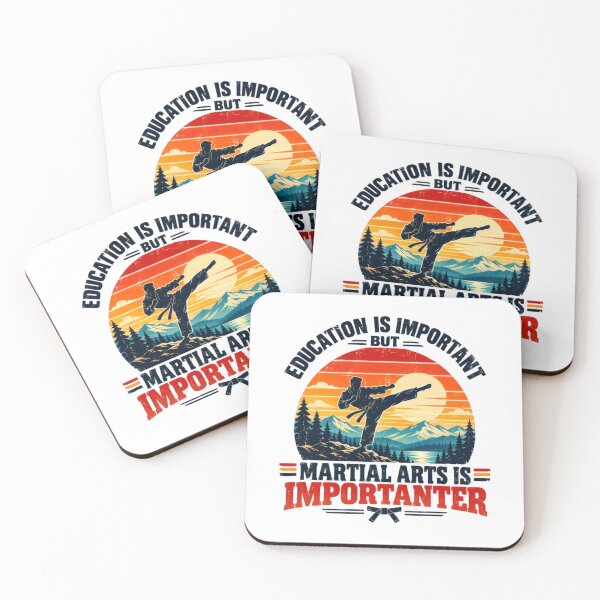 Item preview, Education Is Important But Martial Arts Is Importanter Martial Artist Fighter designed and sold by SkeletonsDanger.