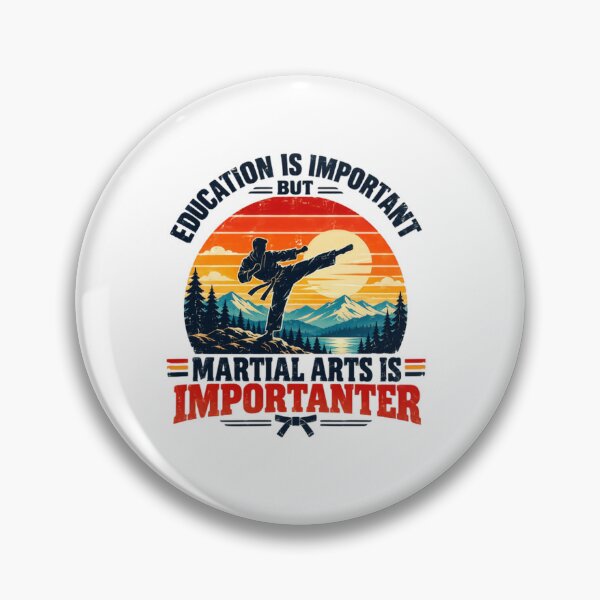 Item preview, Education Is Important But Martial Arts Is Importanter Martial Artist Fighter designed and sold by SkeletonsDanger.