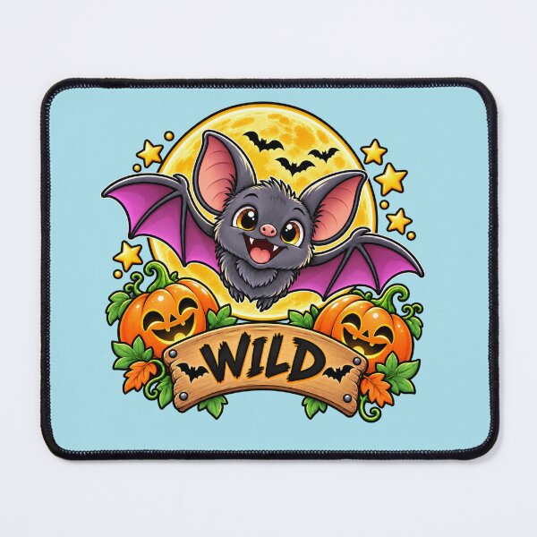 Item preview, Wild Halloween Bat — Cute Bat, Pumpkins & Full Moon Nature Design designed and sold by Penbrook Farms.