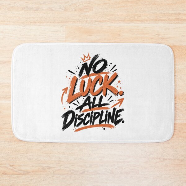Item preview, No Luck All Discipline – Motivational Mindset Quote designed and sold by justforart91.