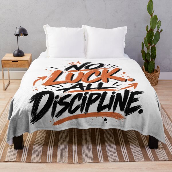 Item preview, No Luck All Discipline – Motivational Mindset Quote designed and sold by justforart91.