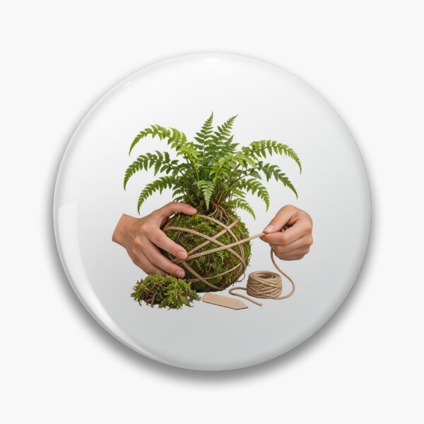 Item preview, Hands Wrapping a Kokedama designed and sold by Philippa Shop.