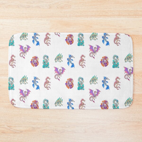 Item preview, Skeleton Dragons Design – Colorful Fantasy Dragon Bones Art designed and sold by Zoolumi.