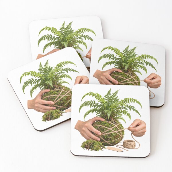 Item preview, Hands Wrapping a Kokedama designed and sold by Philippa Shop.