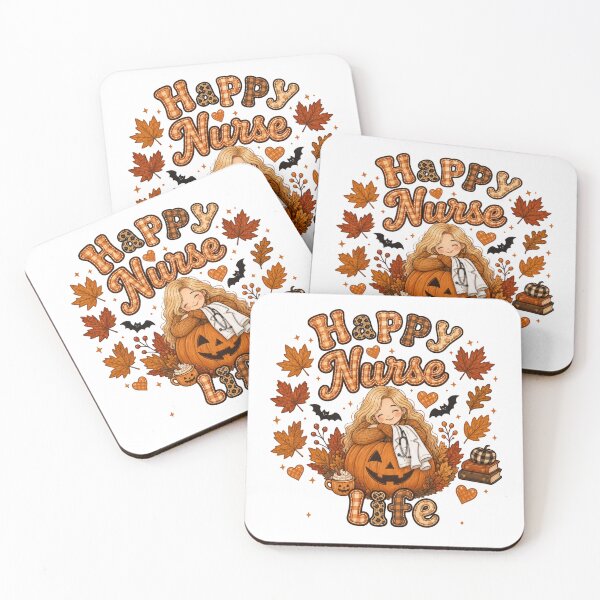 Item preview, Happy Nurse Life Autumn Pumpkin Halloween designed and sold by TheChalkyFox.