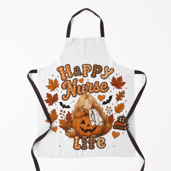 Item preview, Happy Nurse Life Autumn Pumpkin Halloween designed and sold by TheChalkyFox.