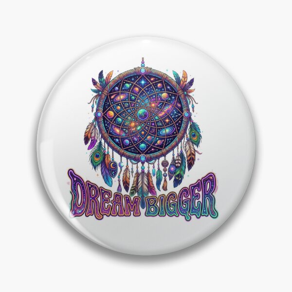 Item preview, Dream Bigger - Psychedelic Cosmic Galaxy Dreamcatcher Art designed and sold by Sanan Israyilli.
