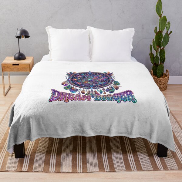 Item preview, Dream Bigger - Psychedelic Cosmic Galaxy Dreamcatcher Art designed and sold by Sanan Israyilli.