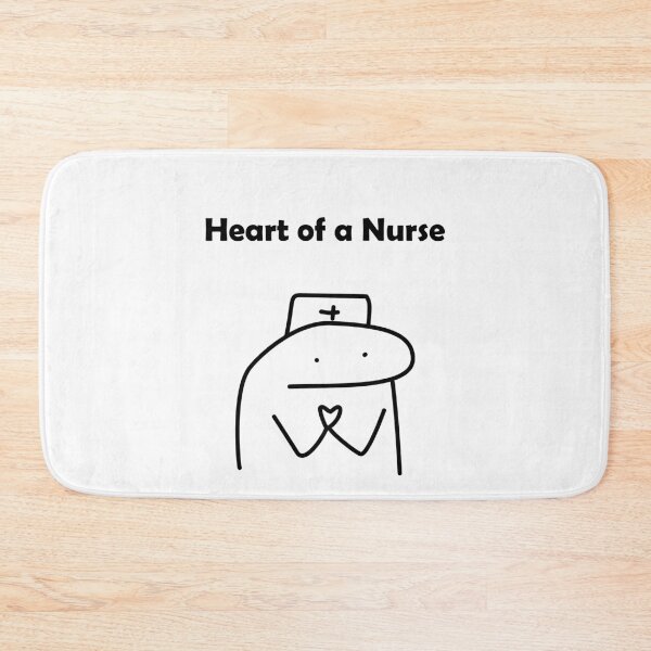 Item preview, Cute Heart of a Nurse Cartoon designed and sold by darkskinbender.